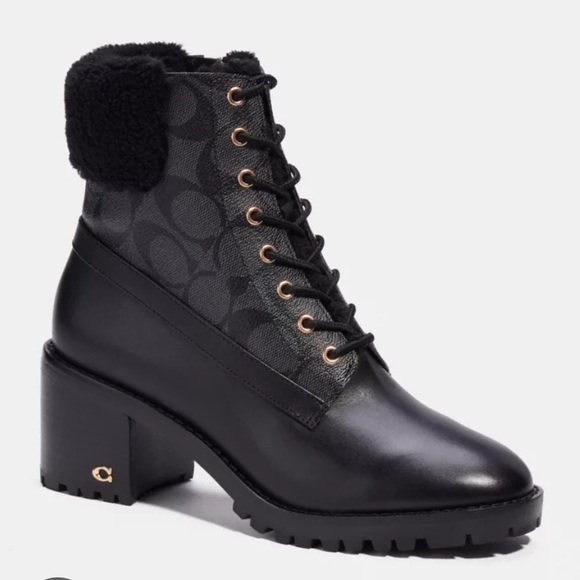 Coach Shoes - Coach Jill Women's Black Lace-Up Boots